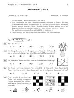 Klassenstufen 3 und 4 - mathe-kaenguru.de