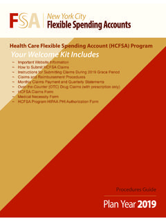 Health Care Flexible Spending Account (HCFSA ... - nyc.gov