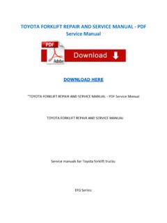 Toyota Forklift Repair And Service Manual Pdf Toyota Forklift Repair And Service Manual Pdf Pdf Pdf4pro