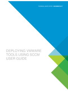 DEPLOYING VMWARE TOOLS USING SCCM USER GUIDE