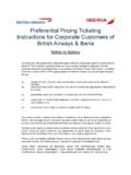 Preferential Pricing Ticketing Instructions for …