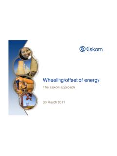 Wheeling/offset of energy - Eskom