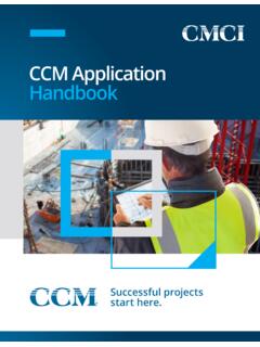 CCM Application Handbook