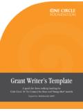 Grant Writer’s Template - One Circle Foundation