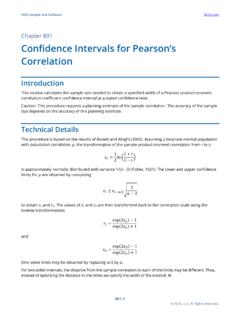 Confidence Intervals for Pearson’s Correlation