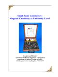 Small Scale Laboratory: Organic Chemistry at …