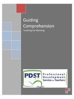Guiding Comprehension - PDST
