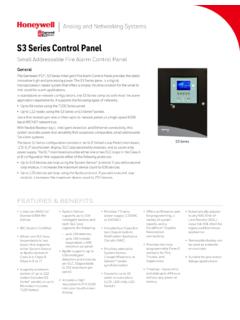 S3 Series Control Panel - Gamewell-FCI