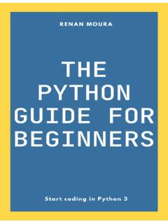 The Python Guide for Beginners - renanmf.com