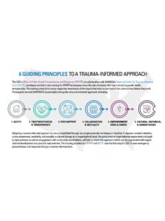 6 GUIDING PRINCIPLES TO A TRAUMA-INFORMED APPROACH