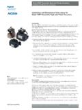 Installation and Maintenance Instructions for Morin MRP ...
