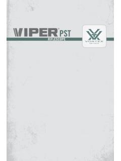 Vortex Optics Viper PST Gen II Rifle Scope Manual