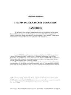 THE PIN DIODE CIRCUIT DESIGNERS’ HANDBOOK - QSL.net
