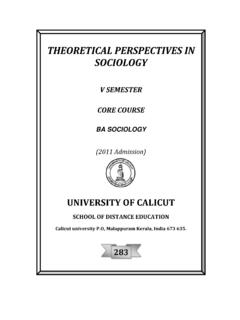 THEORETICAL PERSPECTIVES IN SOCIOLOGY