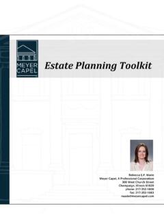 Estate Planning Toolkit - Meyer Capel