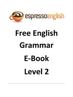 Free English Grammar E-Book - Espresso English