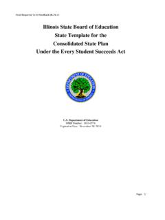 Illinois State Board of Education State Template for the ...