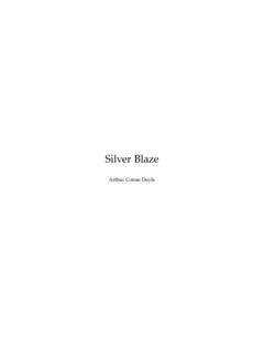 Silver Blaze - Sherlock Holm