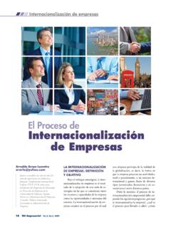 El Proceso de internacionalizaci&#243;n de empresas