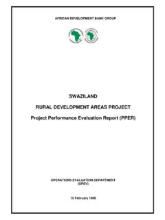 Swaziland: Rural Development Project