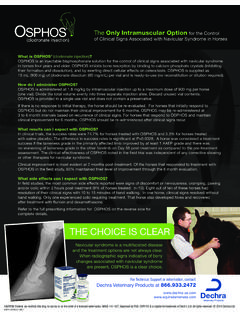 THE CHOICE IS CLEAR - Dechra Veterinary Products