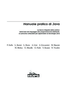 Manuale pratico di Java - Appunti di INFORMATICA