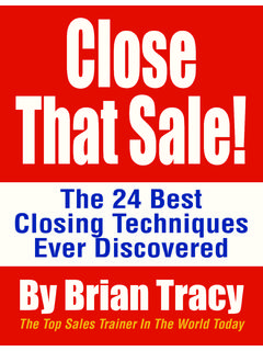 Close That Sale! - Brian Tracy Returns 2017