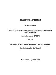 COLLECTIVE AGREEMENT - EPSCA
