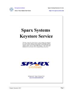 Sparx Systems Keystore Service
