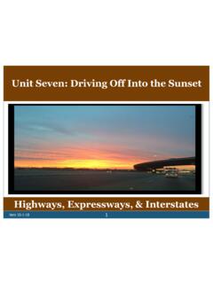 Unit Seven: Driving Off Into the Sunset - MVA Home