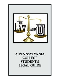 A Pennsylvania College Student’s Legal Guide