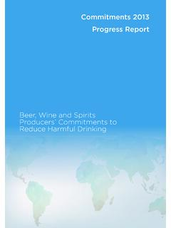 Beer, Wine and Spirits Producers’ Commitments to Reduce ...