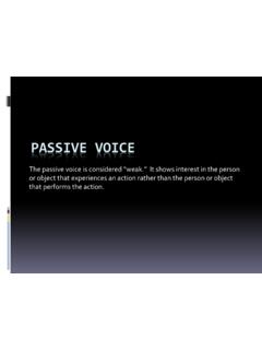 Passive Voice - Liberty University
