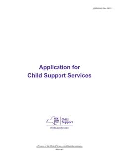 LDSS-5143 Application for Child Support Services