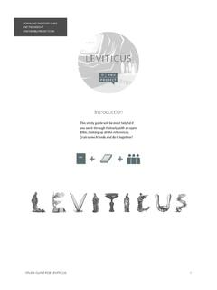 Leviticus Study Guide
