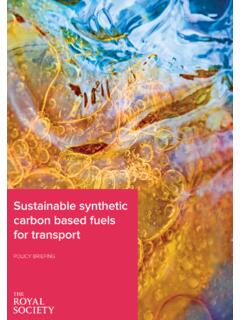 Policy briefing: Sustainable synthetic carbon based fuels