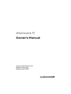 Alienware 17 Owner's Manual