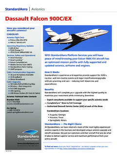 Dassault Falcon 900C/EX - Standard Aero Corporation