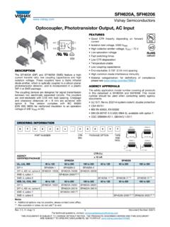 Optocoupler, Phototransistor Output, AC Input - …