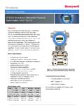 Honeywell STD700 SmartLine Differential Pressure ...