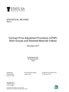Contract Price Adjustment Provisions (CPAP) Work Groups ...