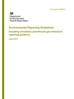 Environmental Reporting Guidelines