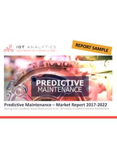 Predictive Maintenance Market Report 2017-2022 - …