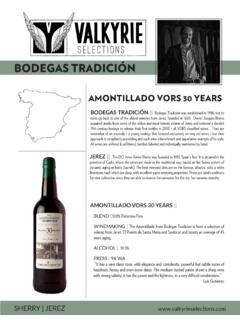 BODEGAS TRADICI&#211;N - Valkyrie Selections