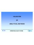 VALIDATION OF ANALYTICAL METHODS - IKEV