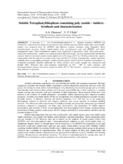 Synthesis and characterization of soluble poly and Copoly ...