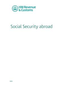 NI38 Social Security Abroad