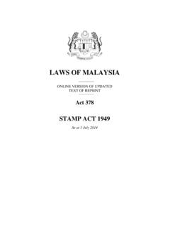 LAWS OF MALAYSIA - Hasil