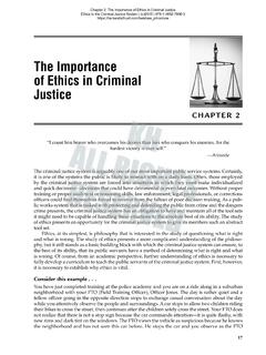 The Importance of Ethics in Criminal Justice