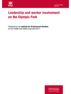 RR896 - Leadership and worker involvement on the Olympic …